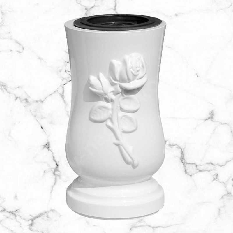 Wazon cmentarny na pomnik Róża