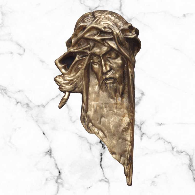 Popiersie Jezusa na pomnik nagrobek mosiądz