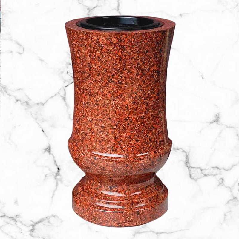 Wazon nagrobkowy na cmentarz W2 czerwony vanga