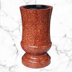 Wazon na cmentarz czerwony vanga